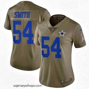 Exquisite Womens Nike Dallas Cowboys 54 Jaylon Smith Limited Olive 2017 Salute to Service NFL Jersey