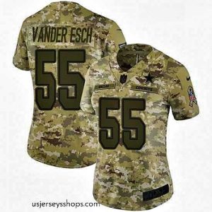 Magnificent Womens Nike Dallas Cowboys 55 Leighton Vander Esch Limited Camo 2018 Salute to Service NFL Jersey
