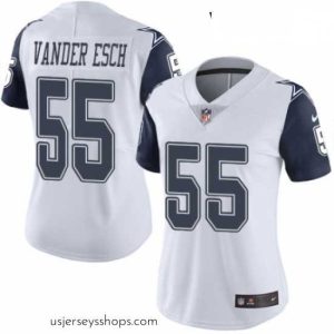 Magnificent Womens Nike Dallas Cowboys 55 Leighton Vander Esch Limited White Rush Vapor Untouchable NFL Jersey