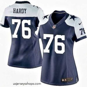 Exquisite Womens Nike Dallas Cowboys #76 Greg Hardy Elite Navy Blue Throwback Alternate NFL Jersey