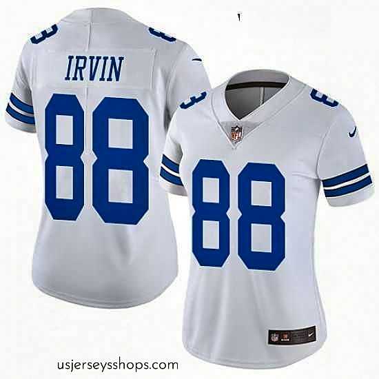 Stunning Womens Nike Dallas Cowboys 88 Michael Irvin Elite White NFL Jersey