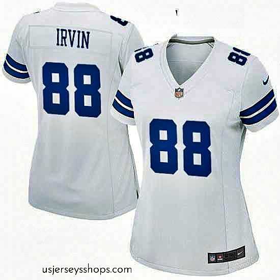 Stunning Womens Nike Dallas Cowboys 88 Michael Irvin Game White NFL Jersey