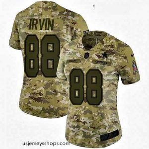 Stellar Womens Nike Dallas Cowboys 88 Michael Irvin Limited Camo 2018 Salute to Service NFL Jersey
