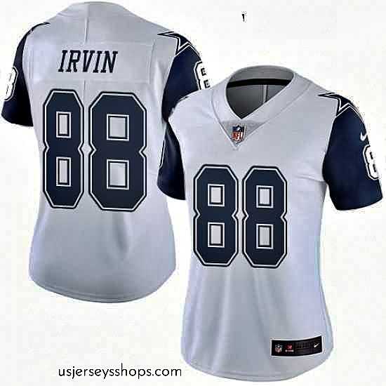 Stunning Womens Nike Dallas Cowboys 88 Michael Irvin Limited White Rush Vapor Untouchable NFL Jersey