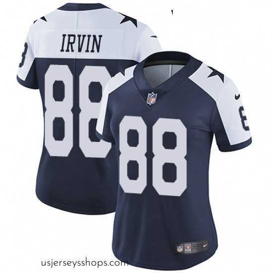 Stunning Womens Nike Dallas Cowboys 88 Michael Irvin Navy Blue Throwback Alternate Vapor Untouchable Limited Player NFL Jersey