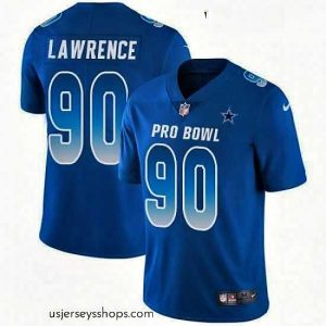 Breathtaking Womens Nike Dallas Cowboys 90 DeMarcus Lawrence Limited Royal Blue 2018 Pro Bowl NFL Jersey