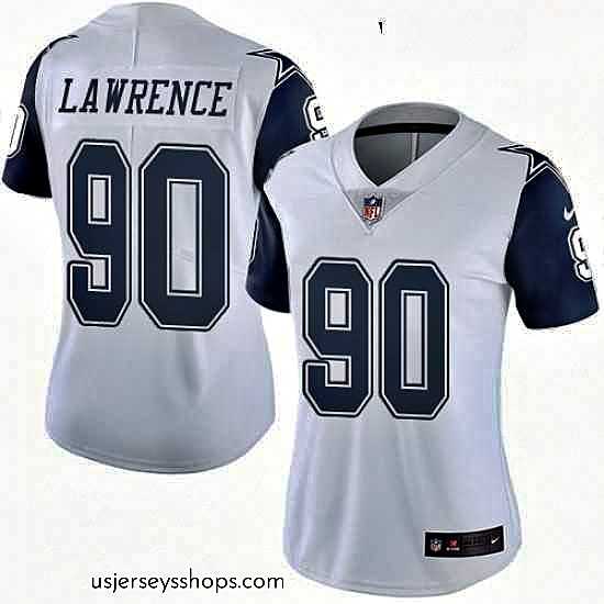 Magnificent Womens Nike Dallas Cowboys 90 Demarcus Lawrence Limited White Rush Vapor Untouchable NFL Jersey