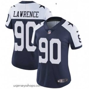 Enchanting Womens Nike Dallas Cowboys 90 Demarcus Lawrence Navy Blue Throwback Alternate Vapor Untouchable Limited Player NFL Jersey