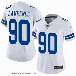 Magnificent Womens Nike Dallas Cowboys 90 Demarcus Lawrence White Vapor Untouchable Limited Player NFL Jersey