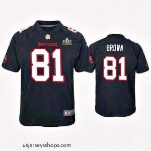 Enchanting Antonio Brown Buccaneers Black Super Bowl Lv Game Fashion Jersey