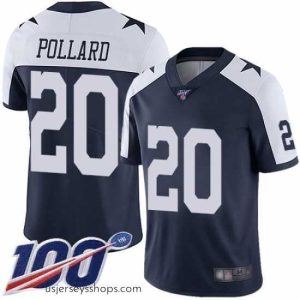 Enchanting Cowboys 20 Tony Pollard Navy Blue Thanksgiving Stitched Football 100th Season Vapor Throwback Limited Jersey