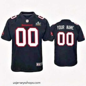 Breathtaking Custom Buccaneers Black Super Bowl Lv Game Fashion Jersey