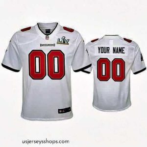 Enchanting Custom Buccaneers White Super Bowl Lv Game Jersey