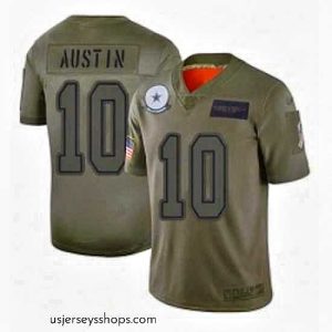 Stunning Dallas Cowboys 10 Tavon Austin Limited Camo 2019 Salute to Service Football Jersey