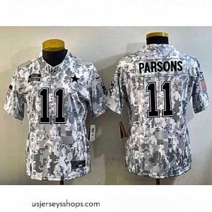 Alluring Dallas Cowboys 11 Micah Parsons 2024 F.U.S.E Arctic Camo Salute To Service Limited Stitched Football Jersey 1