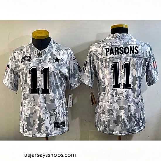 Alluring Dallas Cowboys 11 Micah Parsons 2024 F.U.S.E Arctic Camo Salute To Service Limited Stitched Football Jersey 1