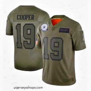 Glamorous Dallas Cowboys 19 Amari Cooper Limited Camo 2019 Salute to Service Football Jersey