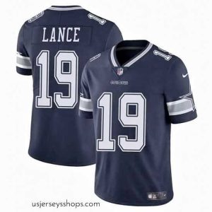 Magnificent Dallas Cowboys 19 Trey Lance Navy Vapor Untouchable Limited Stitched Football Jersey