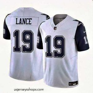 Captivating Dallas Cowboys 19 Trey Lance White 2023 F.U.S.E Vapor Untouchable Limited Stitched Football Jersey