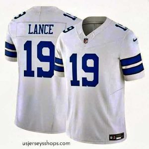 Breathtaking Dallas Cowboys 19 Trey Lance White 2023 F.U.S.E Vapor Untouchable Limited Stitched Football Jerseys