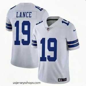 Captivating Dallas Cowboys 19 Trey Lance White Vapor Untouchable Limited Stitched Football Jersey