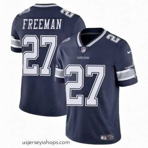 Stellar Dallas Cowboys 27 Royce Freeman Navy Vapor Untouchable Limited Stitched Football Jersey