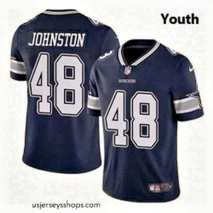 Captivating Dallas Cowboys 48 Daryl Johnston Nike Vapor Navy Blue Limited Jersey