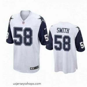 Exquisite Dallas Cowboys 58 Mazi Smith Navy Thanksgiving Stitched Football Jersey