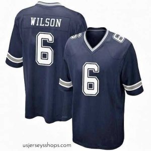 Stunning Dallas Cowboys 6 Donavan Wilson Navy Vapor Limited Stitched Jersey