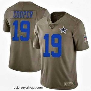 Sensational Dallas Cowboys Amari Cooper Green Limited 2017 Salute to Service Jersey