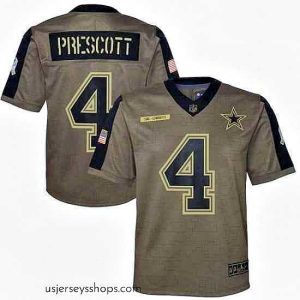 Alluring Dallas Cowboys Dak Prescott Nike Olive 2021 Salute To Service Game Jersey