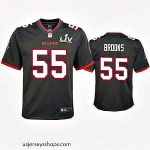 Exquisite Derrick Brooks Buccaneers Pewter Super Bowl Lv Game Jersey