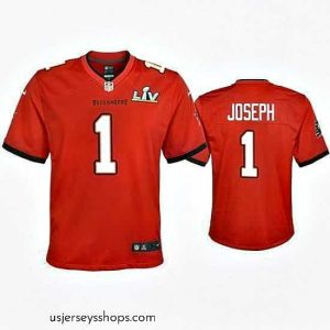 Stunning Greg Joseph Buccaneers Red Super Bowl Lv Game Jersey