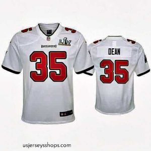 Alluring Jamel Dean Buccaneers White Super Bowl Lv Game Jersey