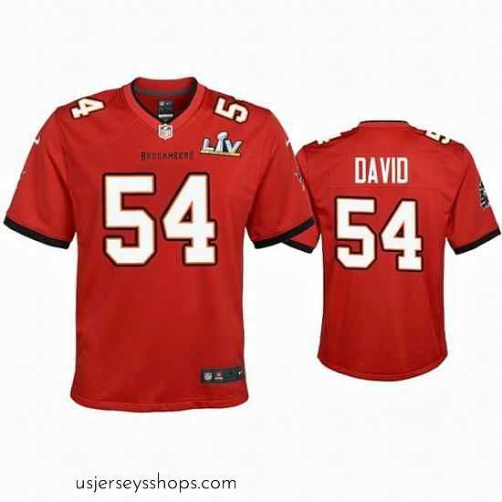 Sensational Lavonte David Buccaneers Red Super Bowl Lv Game Jersey
