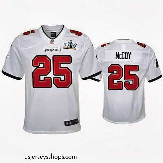 Captivating Lesean Mccoy Buccaneers White Super Bowl Lv Game Jersey