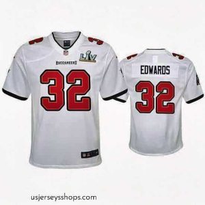 Captivating Mike Edwards Buccaneers White Super Bowl Lv Game Jersey