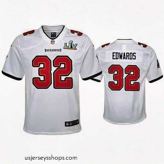 Captivating Mike Edwards Buccaneers White Super Bowl Lv Game Jersey