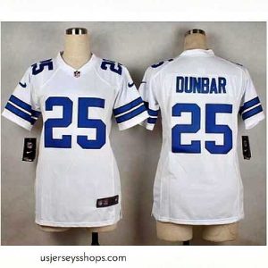 Captivating Nike Cowboys #25 Lance Dunbar White NFL Elite Jersey