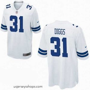 Stunning Nike Cowboys 31 Treyvon Diggs White Game Stitched NFL Jersey