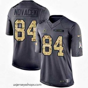 Glamorous Nike Cowboys #84 Jay Novacek Black 2016 Salute to Service NFL Limited Jersey