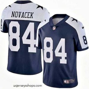 Alluring Nike Cowboys #84 Jay Novacek Navy Blue Thanksgiving Stitched NFL Vapor Untouchable Limited Throwback Jersey