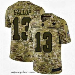 Magnificent Nike Dallas Cowboys 13 Michael Gallup Limited Camo 2018 Salute to Service NFL Jersey