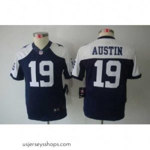 Magnificent Nike Dallas Cowboys 19 Austin Blue Limited Throwback NFL Jerseys