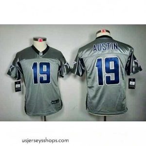 Breathtaking Nike Dallas Cowboys 19# Austin Grey Color[Shadow Elite Jerseys]