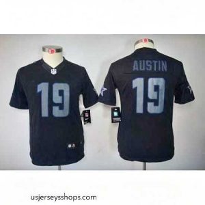 Exquisite Nike Dallas Cowboys 19# Miles Austin Black Impact Limited Jerseys
