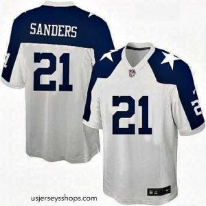 Enchanting Nike Dallas Cowboys 21 Deion Sanders Limited White Throwback Alternate NFL Jersey
