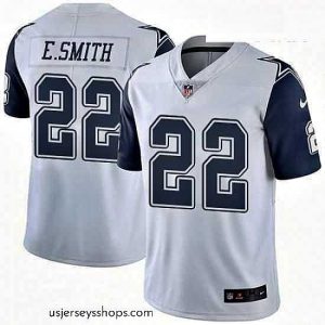 Breathtaking Nike Dallas Cowboys 22 Emmitt Smith Limited White Rush Vapor Untouchable NFL Jersey
