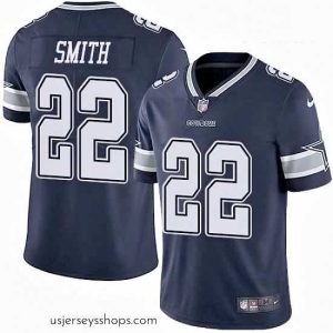 Glamorous Nike Dallas Cowboys 22 Emmitt Smith Navy Blue Team Color Vapor Untouchable Limited Player NFL Jersey