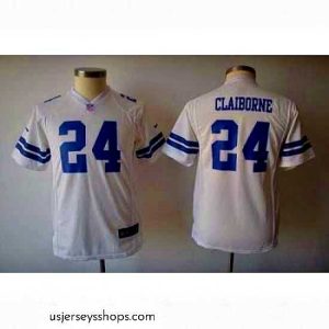 Stunning Nike Dallas Cowboys 24# Morris Claiborne White Nike NFL Jerseys